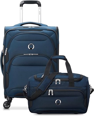 1. Delsey Sky Max Soft-Side Affordable Luggage Set